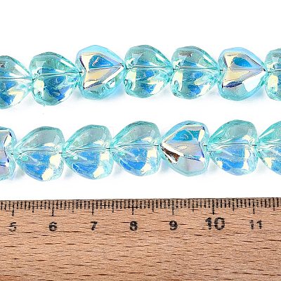 Electroplate Transparent Glass Beads Strands LS-EGLA-N056-01A-03-1