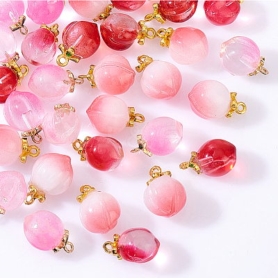 36Pcs 3 Colors Glass Pendants GLAA-GA0001-95-1