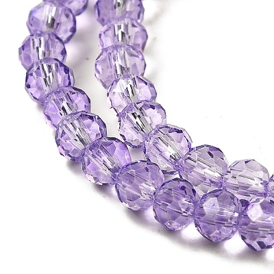 Transparent Baking Paint Glass Beads Strands DGLA-A034-T4mm-D03-1