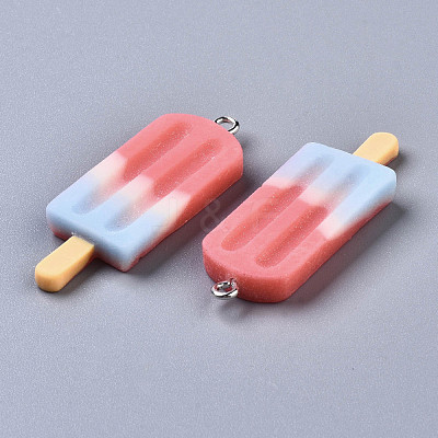 Rainbow Resin Pendants X-CRES-S359-30C-1