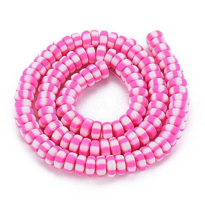 Handmade Polymer Clay Beads Strands CLAY-N008-042E-1