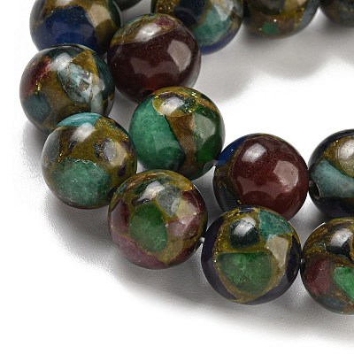Synthetic Gold Clinquant Stone Beads Strands G-P549-A01-02B-1