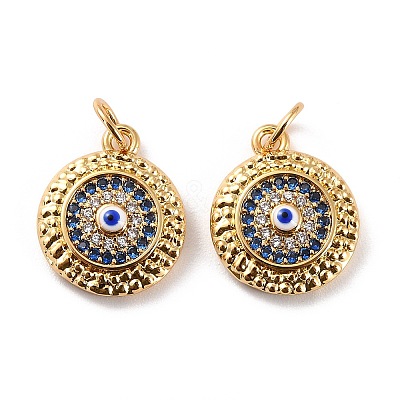 Brass Micro Pave Cubic Zirconia Pendants S-ZIRC-P092-010G-01-1