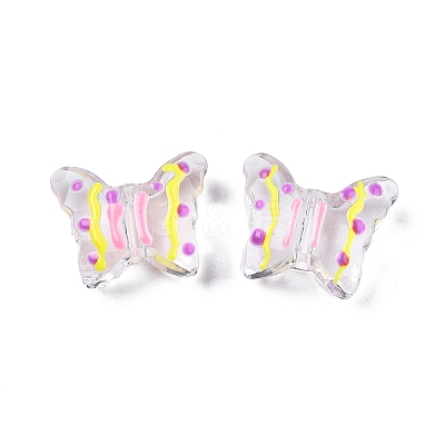 Transparent Acrylic Enamel Beads TACR-G040-05A-1