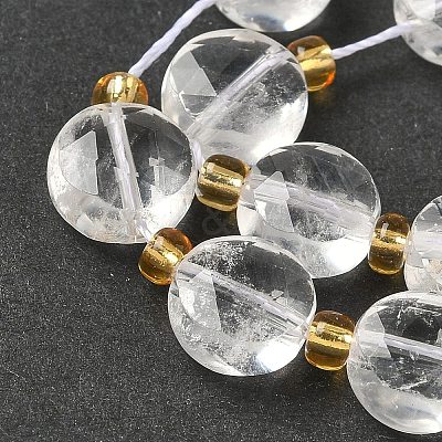 Natural Quartz Crystal Beads Strands G-G271-C07-10mm-1