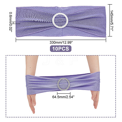 Polyester Stretch Chair Sashes Bows for Wedding Reception AJEW-WH0041-20-1