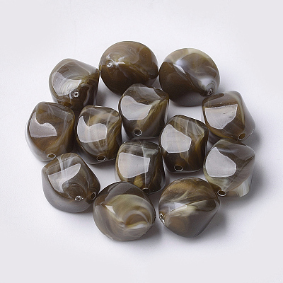 Acrylic Beads X-OACR-T007-08A-1