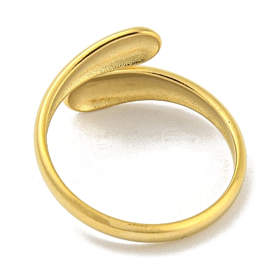 304 Stainless Steel Plain Cuff Ring RJEW-C067-01G-1