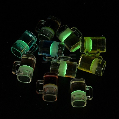 Luminous Resin Miniatures Beer for Dollhouse Kitchen Micro Landscaping Decoration RE-CBAC39A-03-1