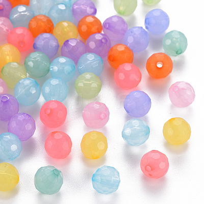 Transparent Acrylic Beads TACR-S154-62E-1