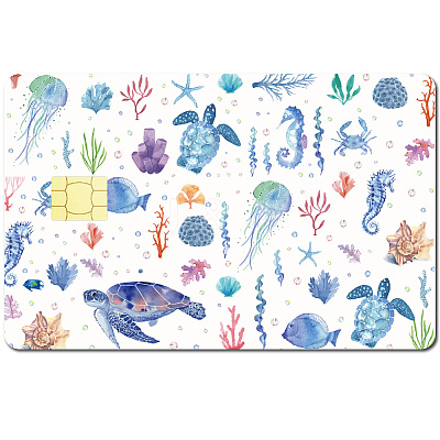 Rectangle PVC Plastic Waterproof Card Stickers DIY-WH0432-234-1