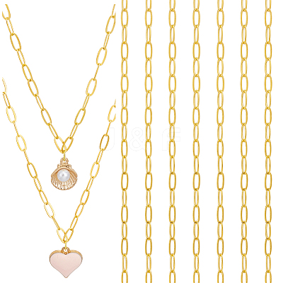 11.25M Brass Paperclip Chains CHC-BC0001-27G-1