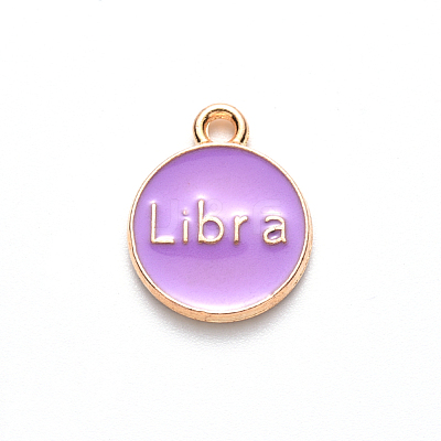 Alloy Enamel Pendants ENAM-S124-01A-01K-1
