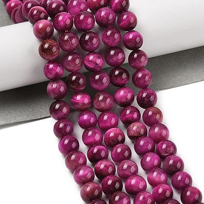 Grade AB Natural Tiger Eye Beads Strands LS-G-B133-A02-8MM-05-1