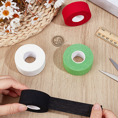 4 Rolls 4 Colors Cotton Underwrap Bandages AJEW-CY0002-37-1