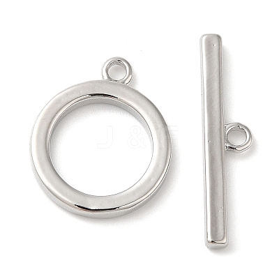 Brass Toggle Clasps X-KK-E057-09P-1