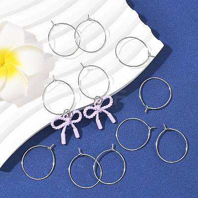 SHEGRACE Brass Hoop Earring Findings XGRPCH798-217P-1