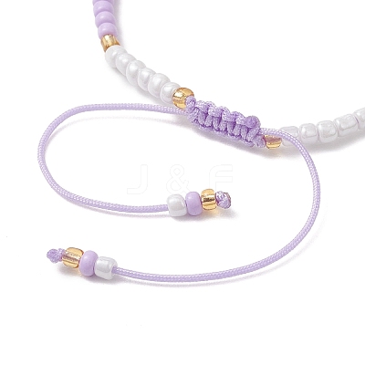Adjustable Natural Gemstone Beads Braided Bead Bracelets for Women BJEW-MZ00286-1