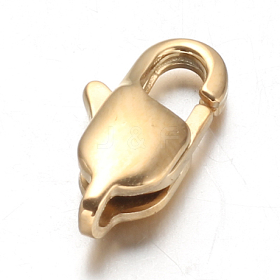 Ion Plating(IP) 304 Stainless Steel Lobster Claw Clasps STAS-F094-05C-G-1