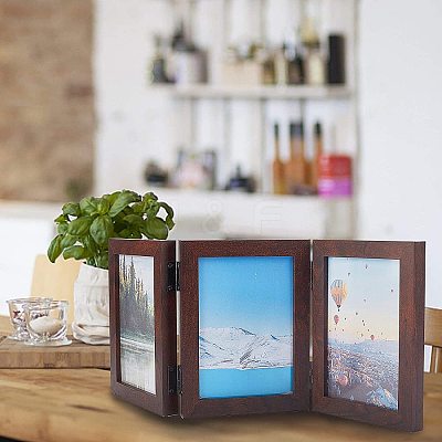 Hinged Wood Picture Frames Box DIY-WH0162-27B-1