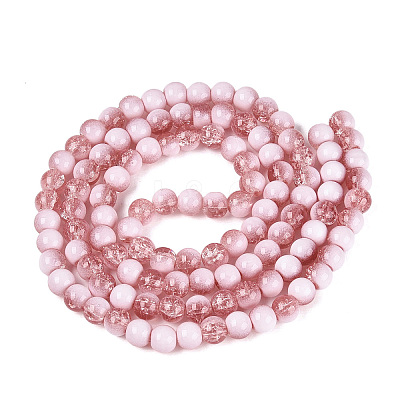 Crackle Glass Beads Strands GLAA-U001-8mm-13-1