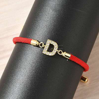 Adjustable Nylon Cord Bracelets BJEW-C096-01G-04-1