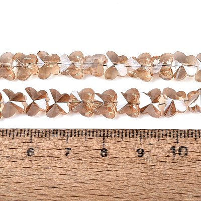 Electroplate Glass Beads Strands EGLA-Q135-04A-A07-1