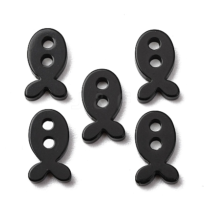 2-Hole Marine Organisms Opaque Resin Buttons RE-CBAE064-05B-1
