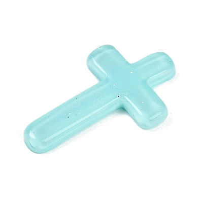 Cross Resin Cabochons RESI-Q014-04A-1