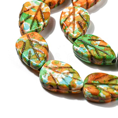Spray Painted Synthetic Turquoise Beads Strands X-G-E617-A06-02-1