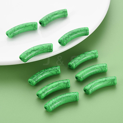 Opaque Crackle Acrylic Beads MACR-S372-002N-007-1