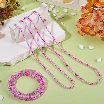 Resin Beads Bracelets BJEW-TAC0080-01A-1