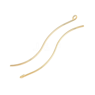 Brass Earring Findings KK-A274-17E-G-1