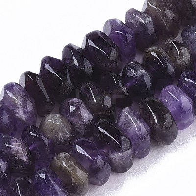 Natural Amethyst Beads Strands G-R462-13-1