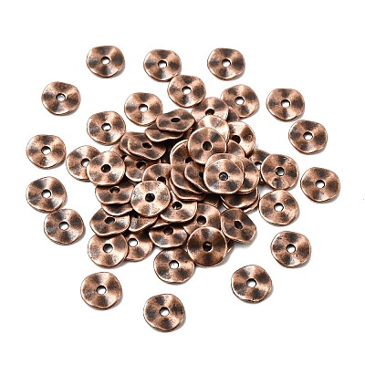 Tibetan Style Alloy Wavy Spacer Beads LS-RLF9350Y-NF-1