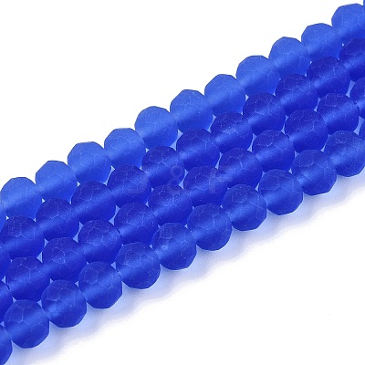 Transparent Glass Beads Strands EGLA-A044-T6mm-MD31-1