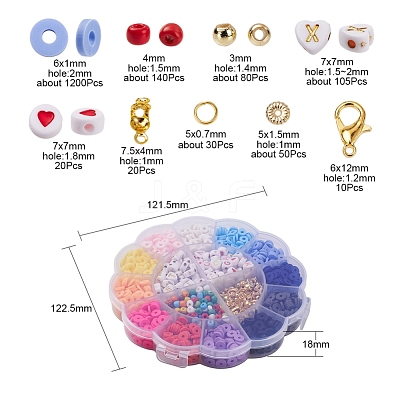 DIY Jewelry Making Polymer Clay Beads Kit DIY-YW0004-77-1