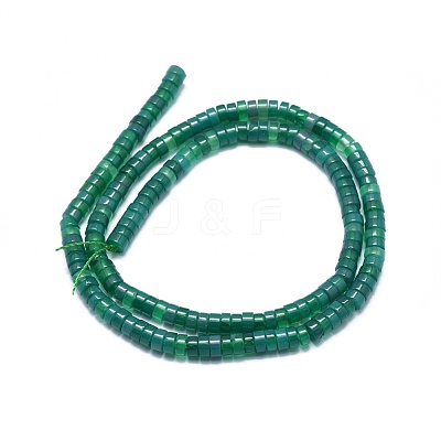 Natural Green Onyx Agate Beads Strands G-A177-01L-10-1