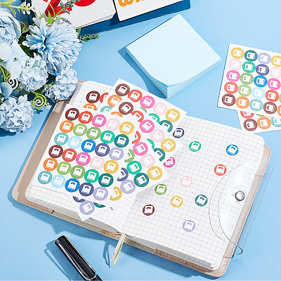 Round Dot PVC Decorative Stickers DIY-WH0423-012-1