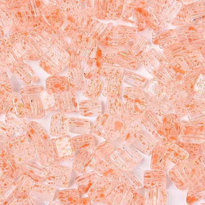 Transparent Spray Painted Glass Seed Beads SEED-L011-10A-13-1