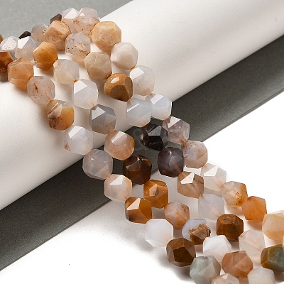 Natural Chalcedony Beads Strands G-K382-A16-02-1