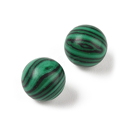 Synthetic Malachite No Hole Sphere Beads G-K353-04A-44-1