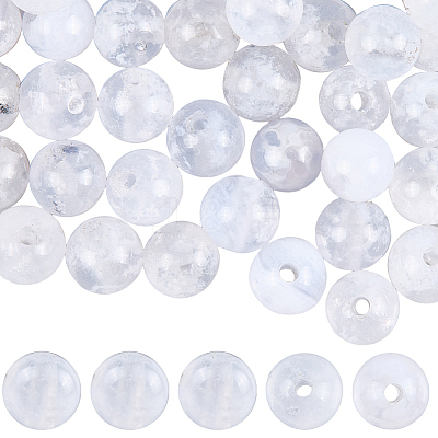100Pcs Grade AA Natural Blue Lace Agate Beads G-SP0001-31-1
