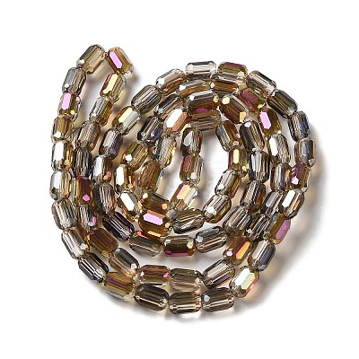 Electroplate Glass Beads Strands EGLA-D031-01-15-1
