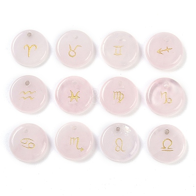 Natural Rose Quartz Pendants G-K359-04A-1