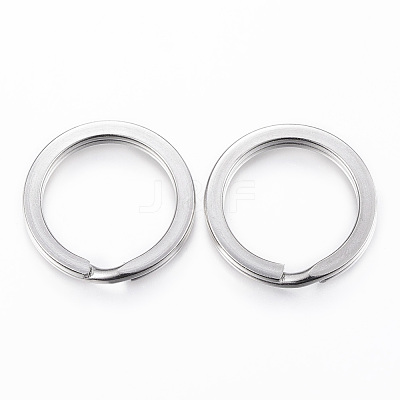 Tarnish Resistant 304 Stainless Steel Split Key Rings STAS-P177-1.8x25mm-P-1