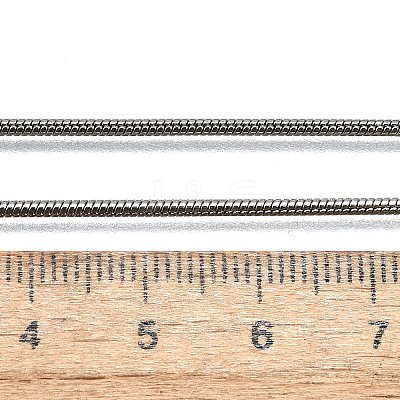 Tarnish Resistant 304 Stainless Steel Snake Chain Necklaces NJEW-M151-11P-1