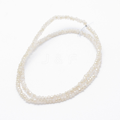 Electroplate Glass Beads Strands EGLA-J144-HR-C05-1