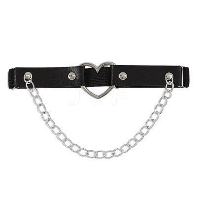 Imitation Leather Tassel Alloy Leg Chain WGF1871-01-1