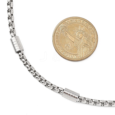5.5MM 304 Stainless Steel Rectangle Box Chain Necklaces NJEW-JN05546-1